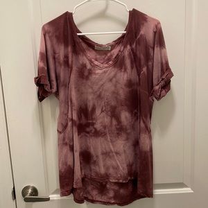 Maroon Tiedye t-shirt